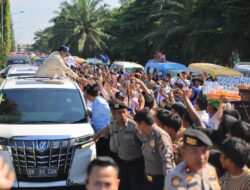 Ribuan Masyarakat Kepulauan Riau Ramai Sambut kedatangan Prabowo Subianto