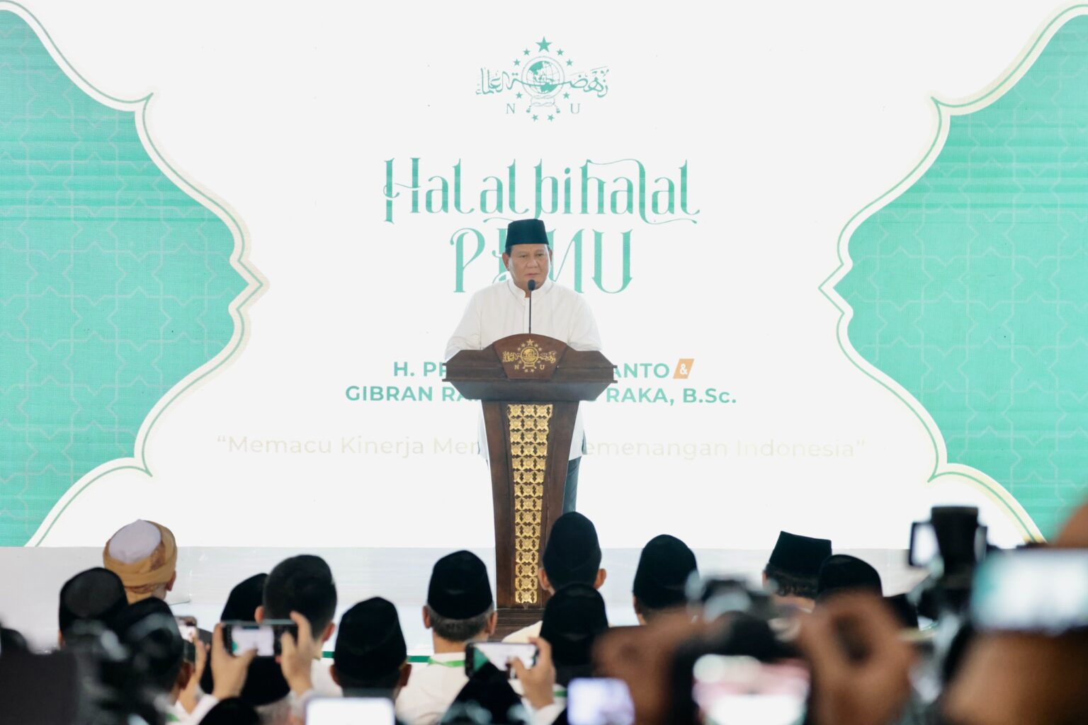 Prabowo Subianto Thanks NU for its Commitment to Oversee and Support the Upcoming Government