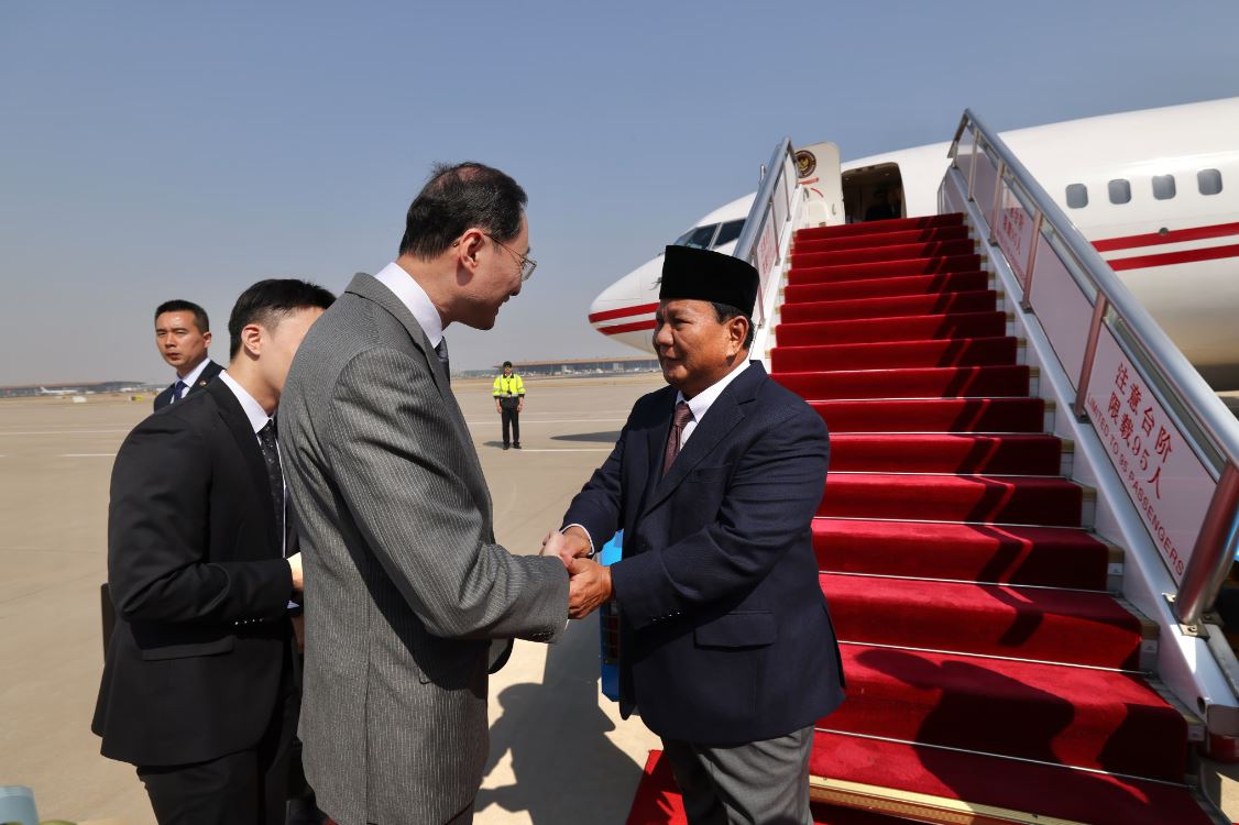 Prabowo Subianto Tiba di China, Akan Bertemu dengan Xi Jinping, Perdana Menteri, dan Menteri Pertahanan China