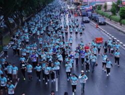 Riau Bhayangkara Run 2024: Jalan Sudirman Pekanbaru Dipadati 10 Ribu Peserta Seperti Lautan Manusia