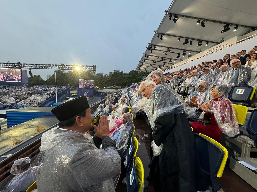 Prabowo Subianto Hadiri Upacara Pembukaan Olimpiade Paris 2024, Mendukung Kontingen Indonesia