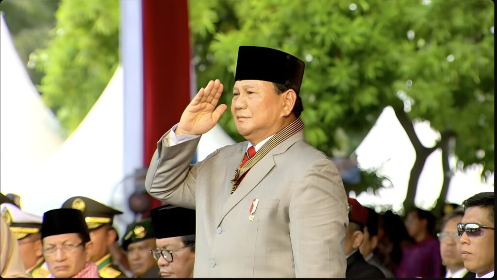 Prabowo Subianto Swiftly Returns to Activities after Surgery for Bhayangkara’s 78th Anniversary