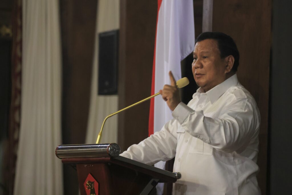 Prabowo Subianto: I Wish to Die Standing for Truth and Protecting the People